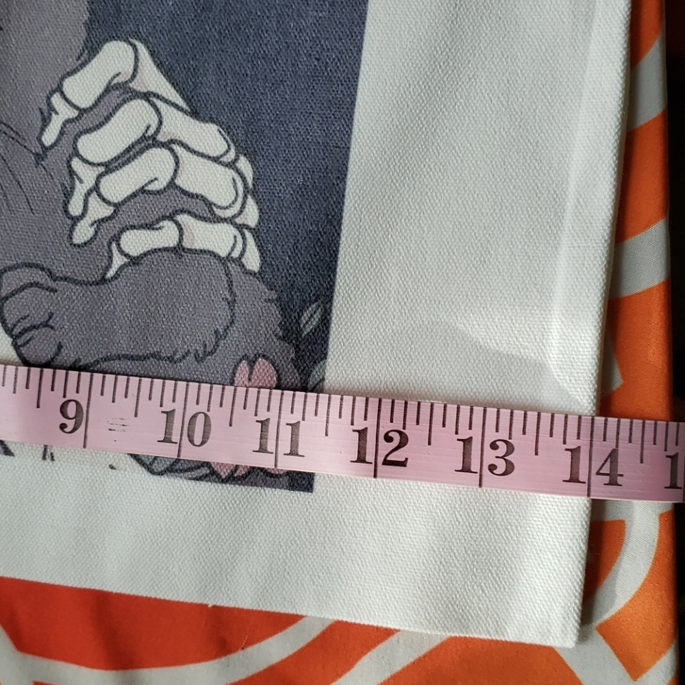 🙀 LAST ONE! Canvas cat and skeleton tote - Picture 6 of 9